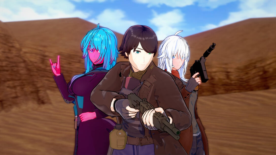 Nax, Kyra, and Lexi group shot